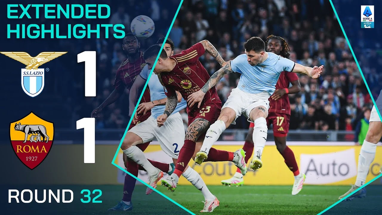Derby di Roma: Lazio e Roma si dividono la posta con un vibrante 1-1 in Serie A